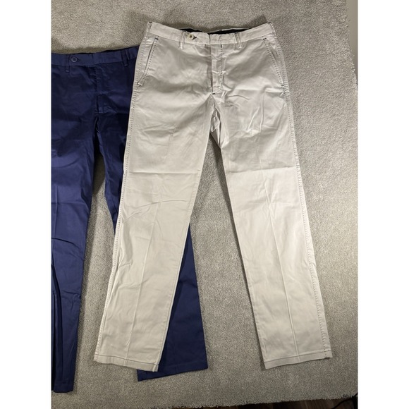 HADLEIGH'S 32x30 Dress Pants Thick Stitch Cotton Blend Stretch Made in Italy Lot